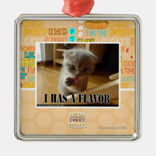 I hat ein Aroma Silbernes Ornament