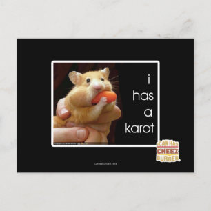 I hat ein karot postkarte