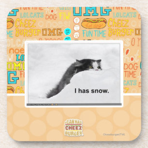 I hat Schnee Untersetzer