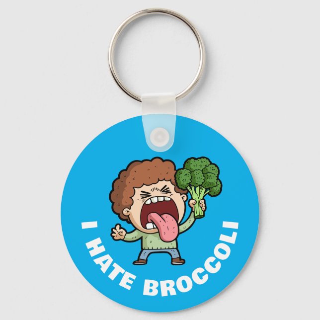 I Hate Broccoli Schlüsselanhänger (Vorderseite)