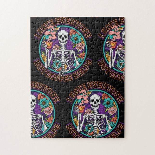 I Hate Everyone Coffee Helps Coffee Lover Gifts  (Vertikal)