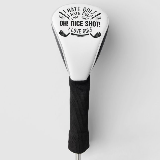 I Hate Golf Golf Headcover (Vorderseite)