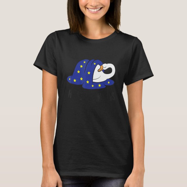 I Hate Mornings Sleeping Goose T-Shirt (Vorderseite)