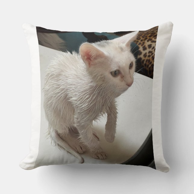 I Hate People! Cat Throw Pillow Kissen (Vorderseite)
