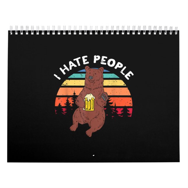 I Hate People - Funny Camping Trekking Outdoor Kalender (Titelbild)