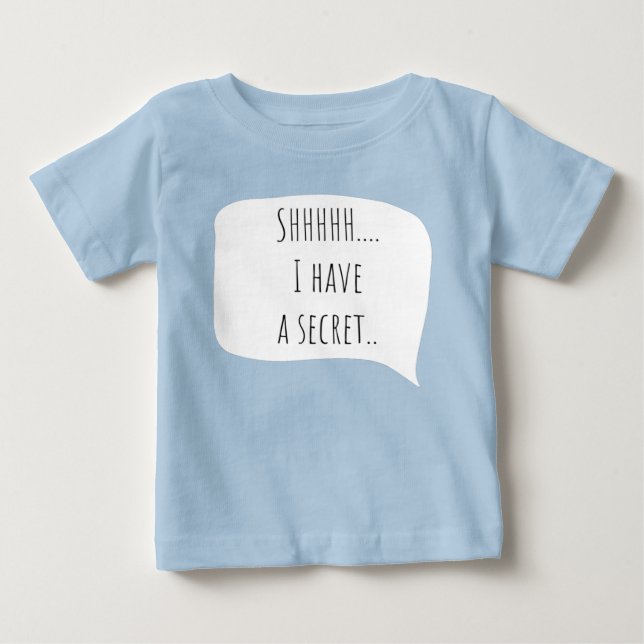 I have a secret, big brother customizable date baby t-shirt (Vorderseite)