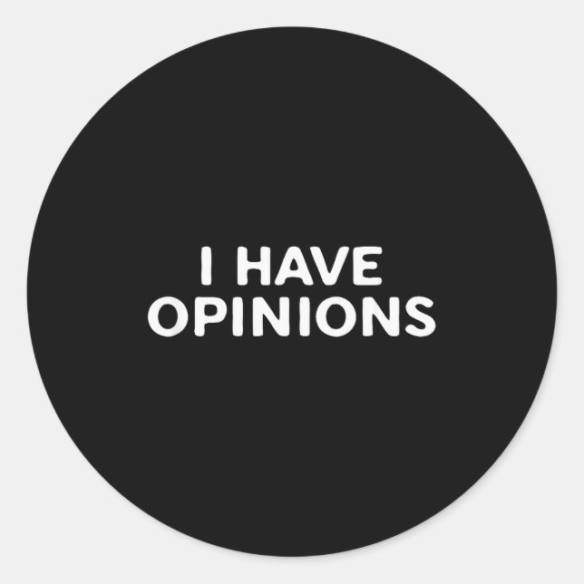 I Have Onions Bold Funny Statement Design  Runder Aufkleber (Vorderseite)