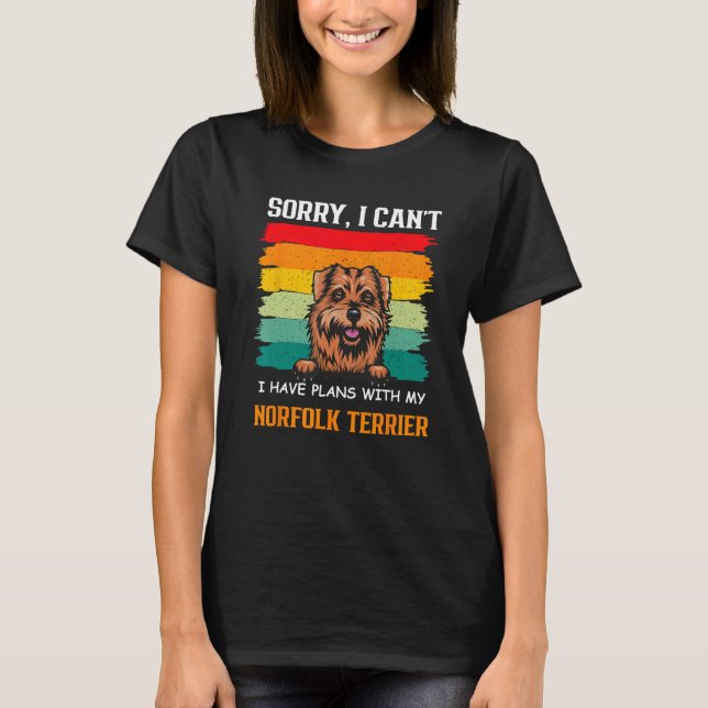 I Have Plans With My Norfolk terrier Dog   Father' T-Shirt (Vorderseite)