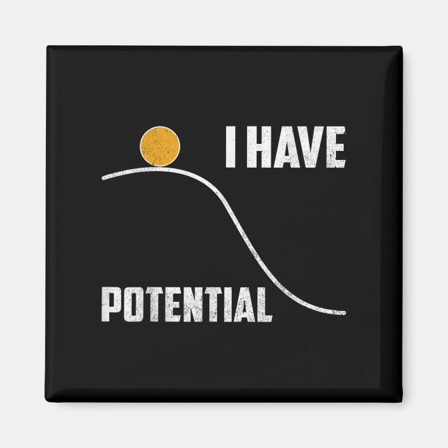 I Have Tential Funny Physics Teacher Science  Magnet (Vorne)