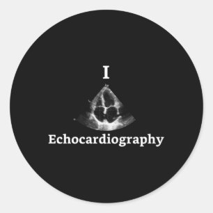 I He Echocardiographie Echocardiographie Tech Runder Aufkleber