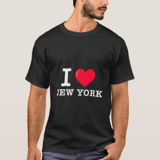 I He New York Schreibmaschinen-Schriftart T-Shirt