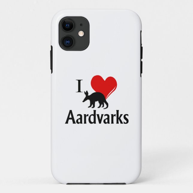 I Heart Aardvarks Case-Mate iPhone Hülle (Rückseite)