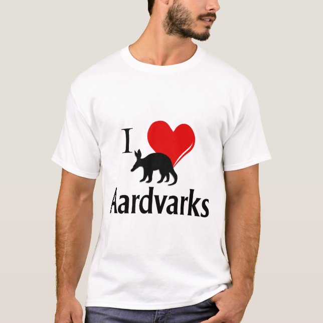 I Heart Aardvarks T-Shirt (Vorderseite)