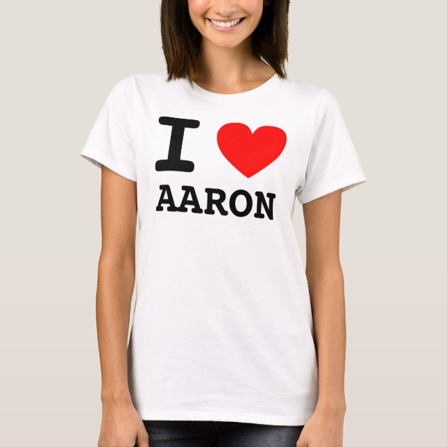 I Heart Aaron Shirt (Vorderseite)