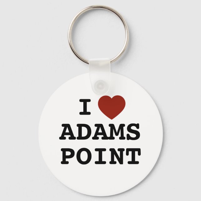 I heart Adams Point Keychain Schlüsselanhänger (Vorderseite)