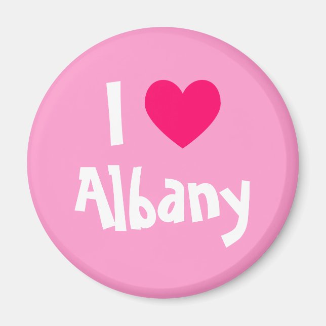 I Heart Albany Magnet (Vorne)
