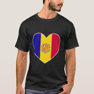 I Heart Andorra - Fun Andorran Flag Herz T-Shirt