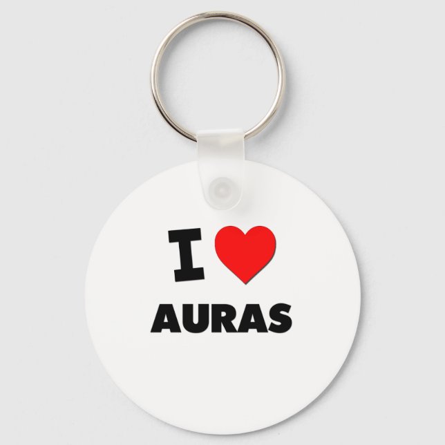 I Heart Auras Schlüsselanhänger (Vorderseite)
