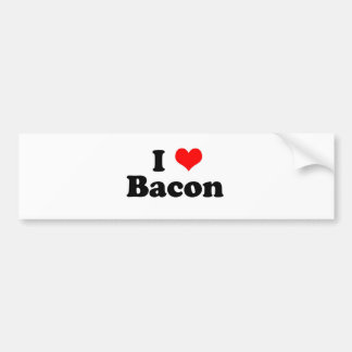 I Heart Bacon Autoaufkleber