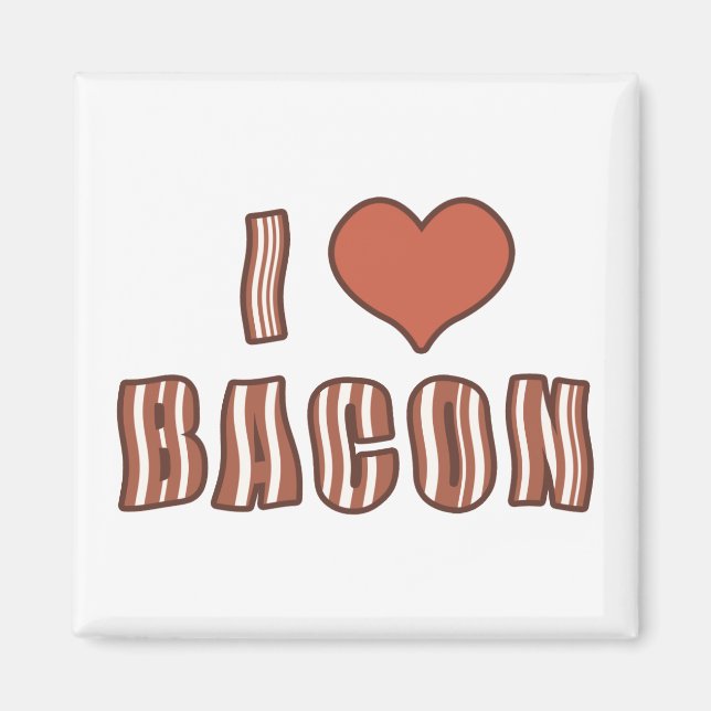 I Heart Bacon Magnet 001 (Vorne)