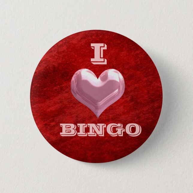I Heart Bingo Taste Button (Vorderseite)