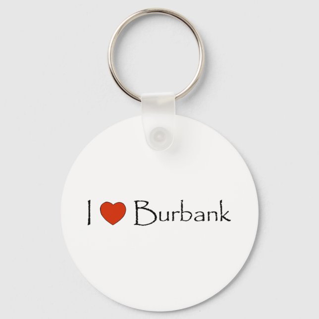 I Heart Burbank Schlüsselanhänger (Vorderseite)