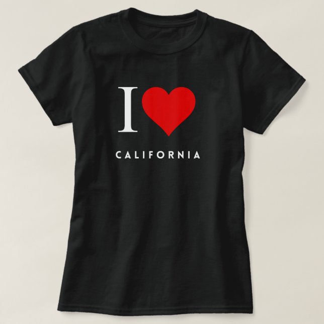 I Heart California blk T-Shirt femmes (Design devant)