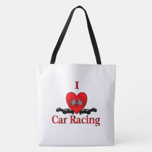 I Heart Car Racing Sac fourre-tout