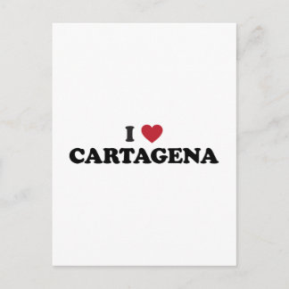 I heart Cartagena Kolumbien Postkarte