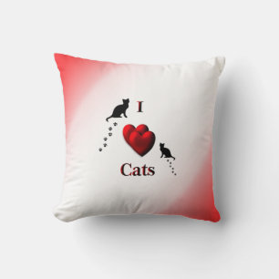 I Heart Cats Mojo Coussin