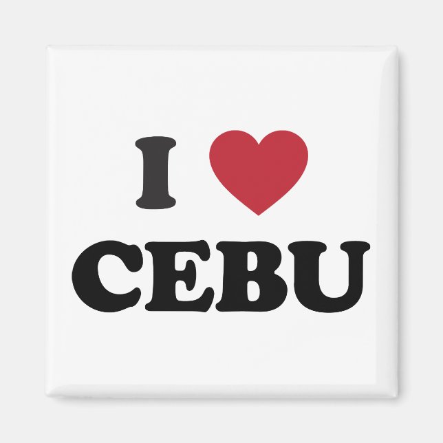 I Heart Cebu Philippinen Magnet (Vorne)