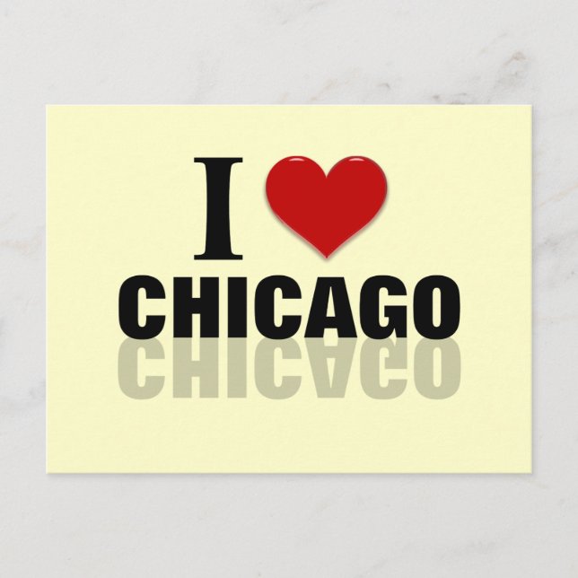 I Heart Chicago Postkarte (Vorderseite)