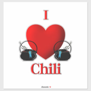 I Heart Chili Aufkleber