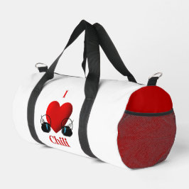 I Heart Chili Duffle Bag