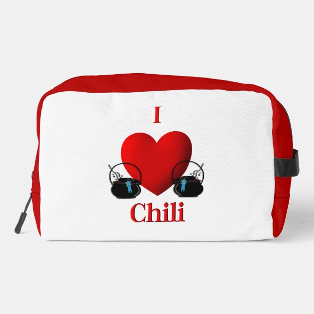 I Heart Chili Waschbeutel (Rückseite)