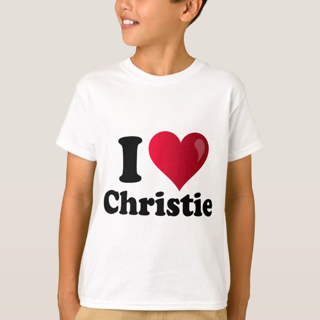 I Heart Chris Christie T-Shirt (Vorderseite)