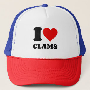 I HEART CLAMS TRUCKERKAPPE