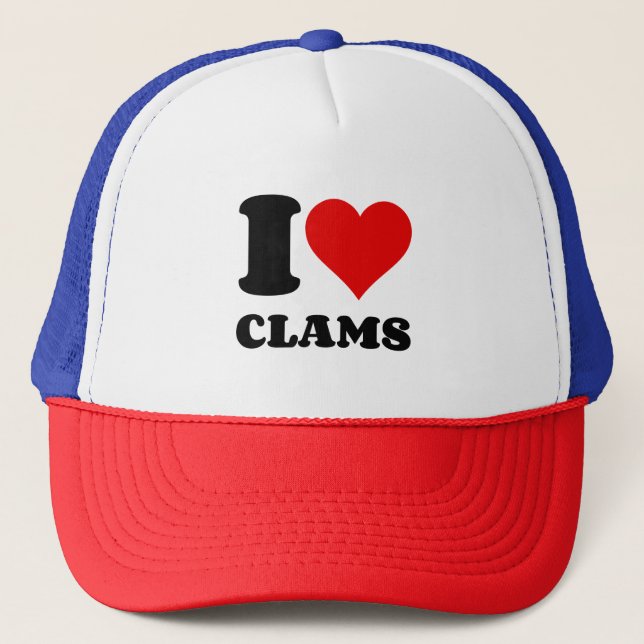 I HEART CLAMS TRUCKERKAPPE (Vorderseite)
