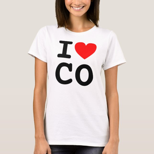 I Heart CO Shirt (Vorderseite)