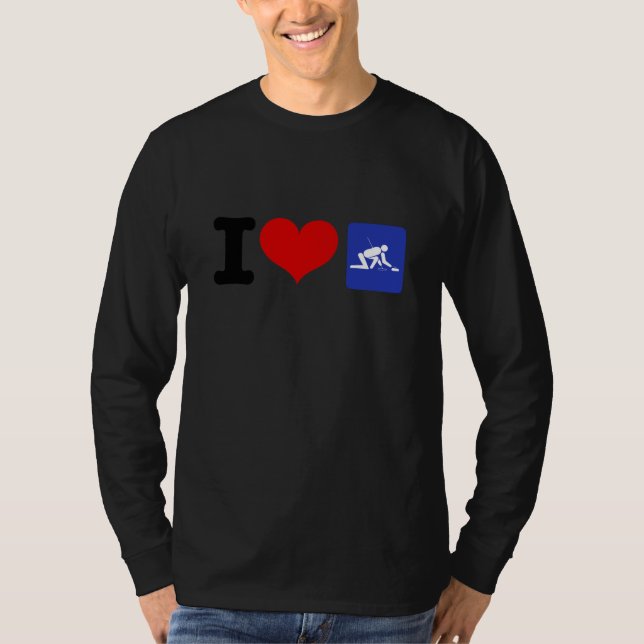 I Heart Curling T-Shirt (Vorderseite)