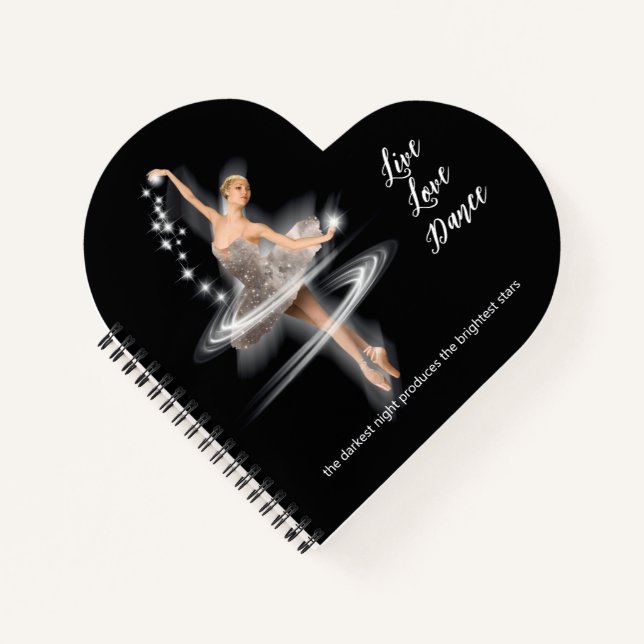 I Heart Dance Journal Notizbuch (Vorderseite)