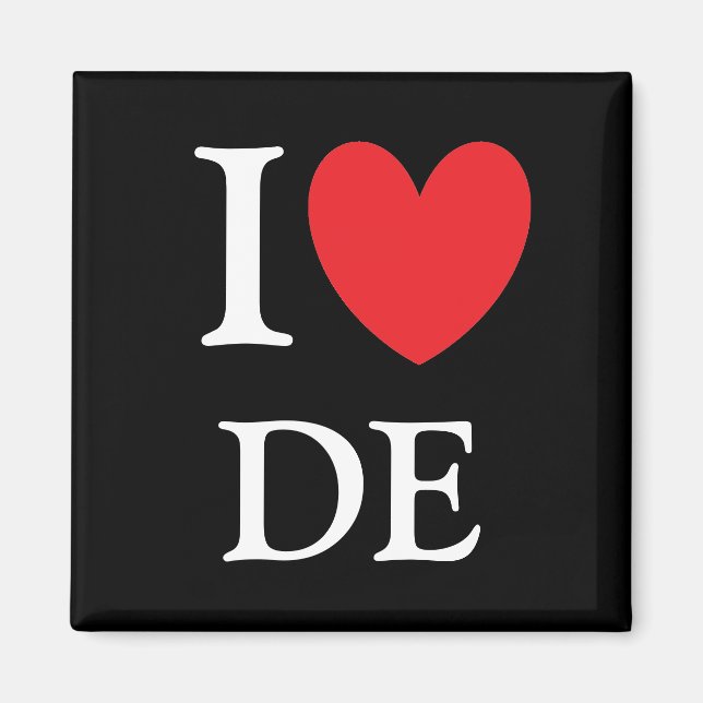 I Heart Delaware Magnet (Vorne)