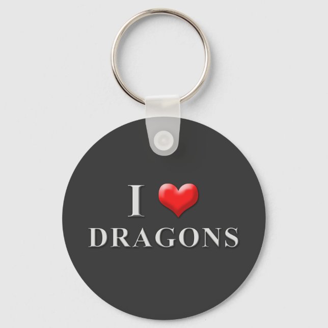 I Heart Dragons Schlüsselanhänger 002 (Vorderseite)