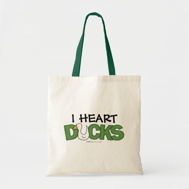 I Heart Ducks Tragetasche (Vorne)