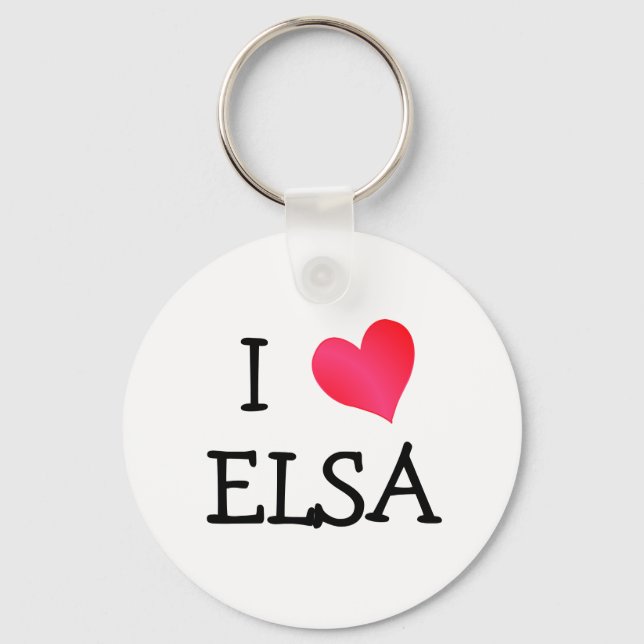 I Heart Elsa Schlüsselanhänger (Vorderseite)