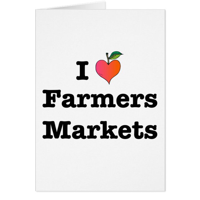 I Heart Farmers Marchés (Devant)