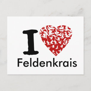 I Heart Feldenkrais Postcard   Vollständig bearbei Ankündigungspostkarte