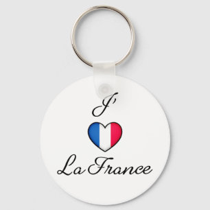 "I heart France" Französischer Preis "J'adore La Schlüsselanhänger