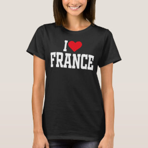 I Heart France mit Red heart I Liebe Frankreich 1 T-Shirt