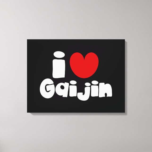 i heart Gaijin Leinwanddruck (Vorderseite)
